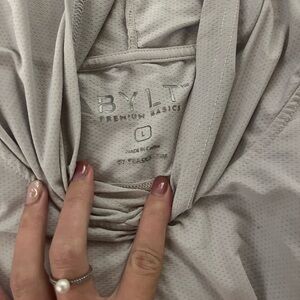 BYLT Premium Basics Men Gray Top- light hoodie